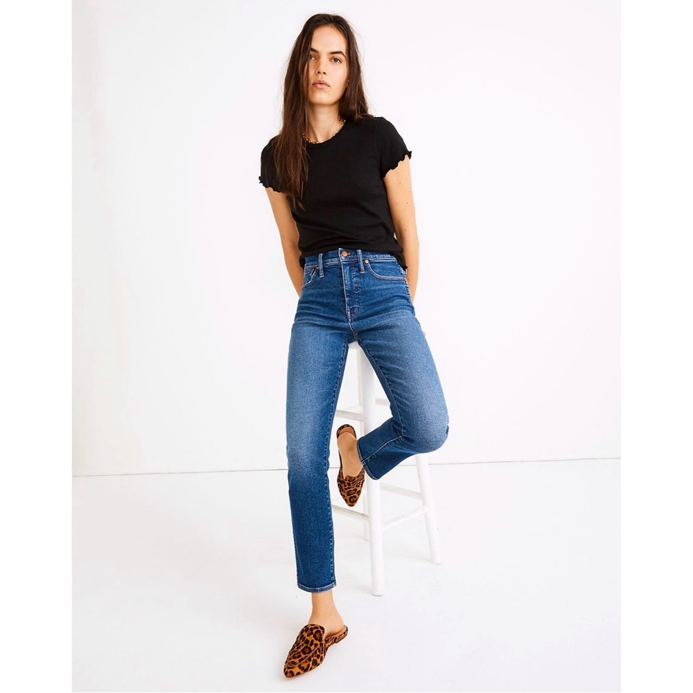 NWT Madewell Stovepipe Jeans in Manchester Wash